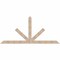 Ekena Millwork Saratoga Smooth Timber Gable Bracket, Douglas Fir, 108"W x 49"H x 3 1/2"D x 5 1/2"F, 11/12 Pitch GBW108X49X0406SAR00SDF - alternate 1
